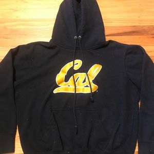 Navy Blue Cal Embroidered Hoodie